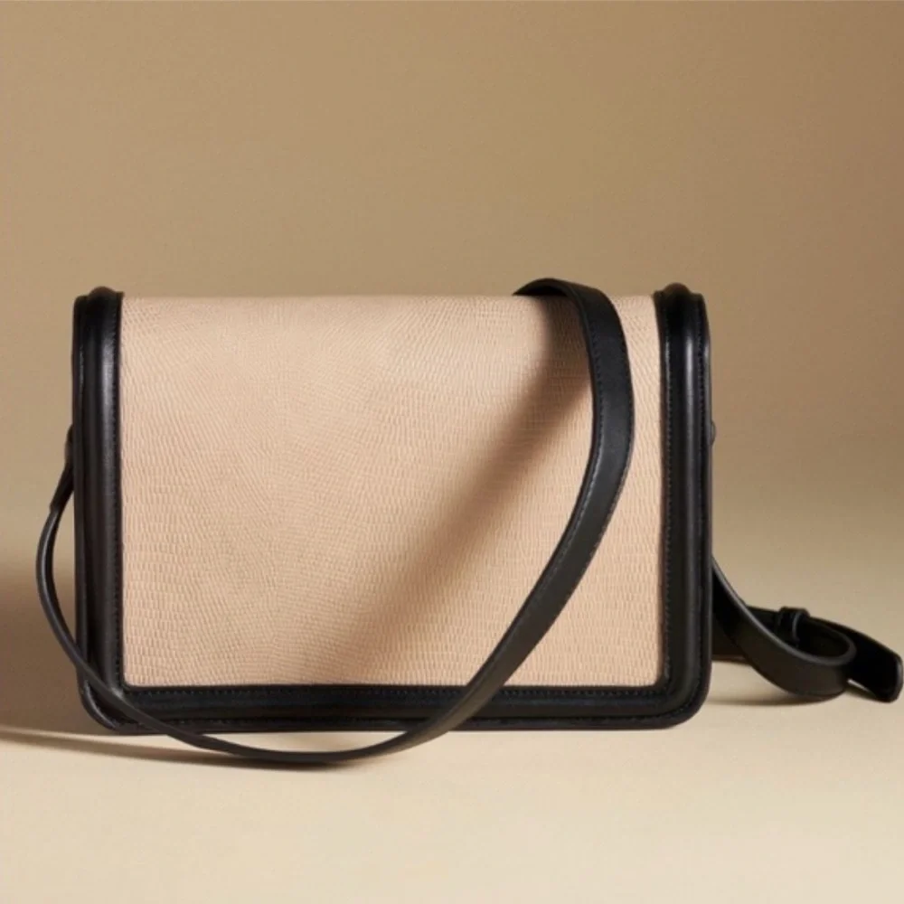 Jules Kae MIA Bag in Blush Lizard / Black, NWT - Picture 2 of 5